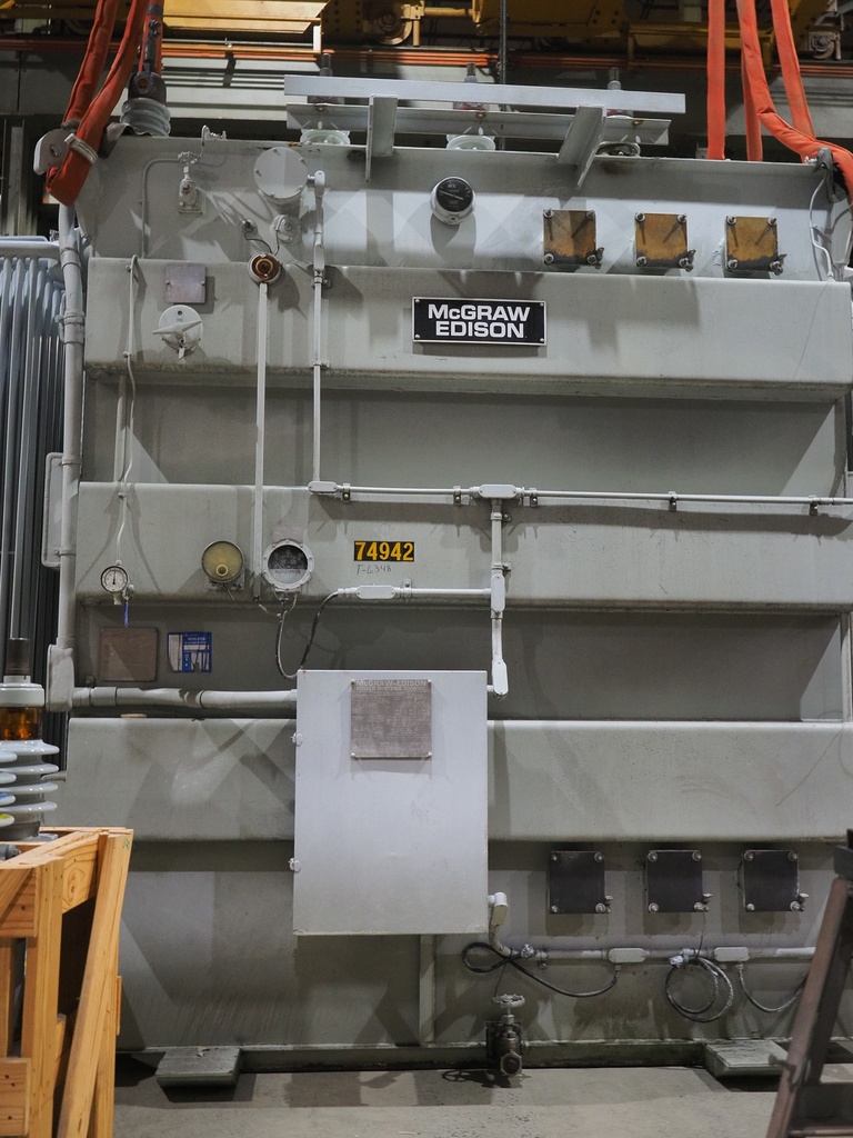 15 MVA 69000Y - 13800Y McGraw-Edison Substation Transformer, with 2400D Tertiary