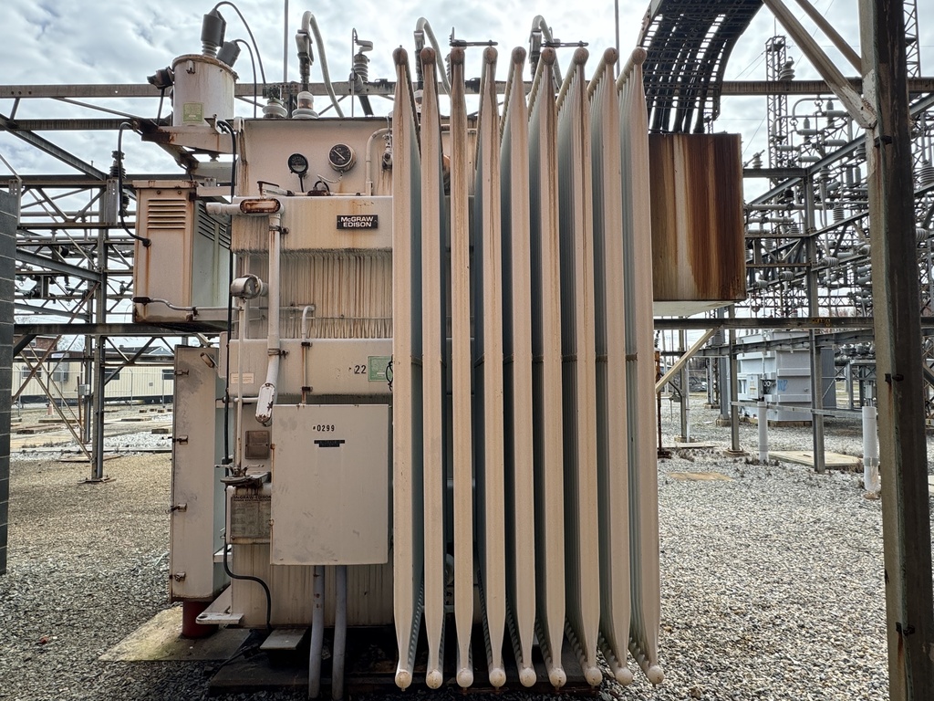 10/11.2/12.5/14 MVA McGraw-Edison, 12500D - 4160Y Oil filled Substation Transformer