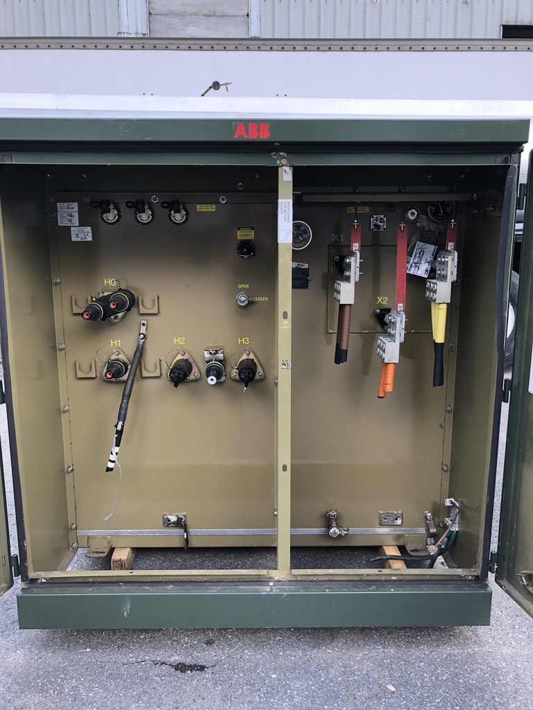 1000 KVA, Pri 13800Y/7970, Sec 480 D, ABB, DEAD FRONT/RADIAL FEED