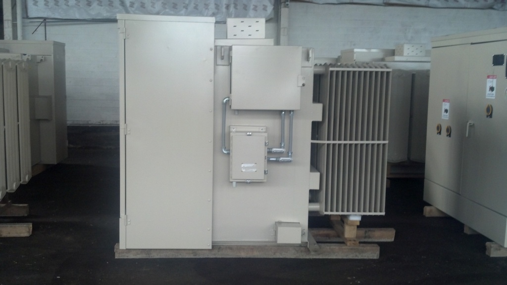 1000 KVA, Pri 27600GRY/15935, Sec 208Y/120 X 208Y/120, FR3, NEW, CG POWER, LF/RF