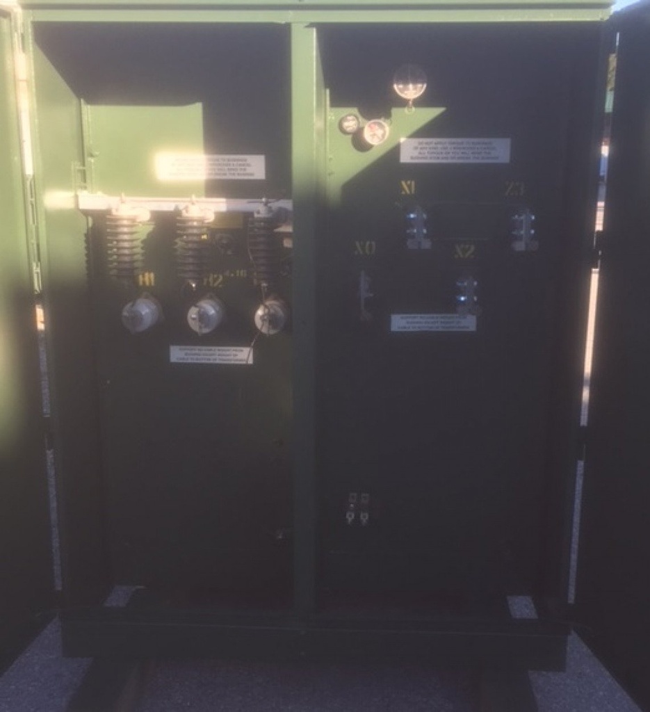 1000 kVA 4160D x 14400D - 480Y GE Padmount Transformer