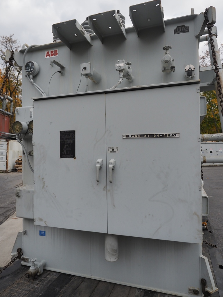 12MVA  34400D - 13090Y ABB Substation Transformer