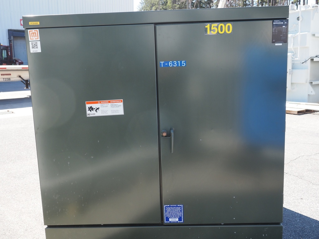 1500 KVA 13200D-480Y/277 Maddox Padmount, Dead Front, Loop Feed