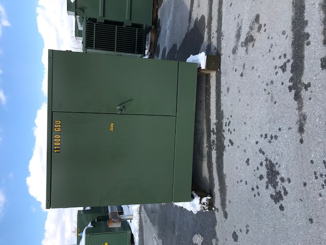 2500 KVA, Pri 2400/4160Y/2400x7200/12470Y/7200, Sec 480 D, LIVE/RADIAL, COOPER