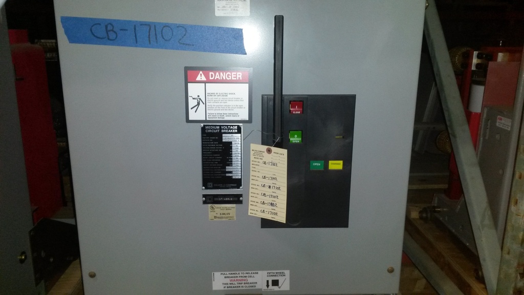 1200 Amp, SQUARE D, VR, 15 KV, 2002, 500 MVA, E/O, 125 VDC, VACUUM:1