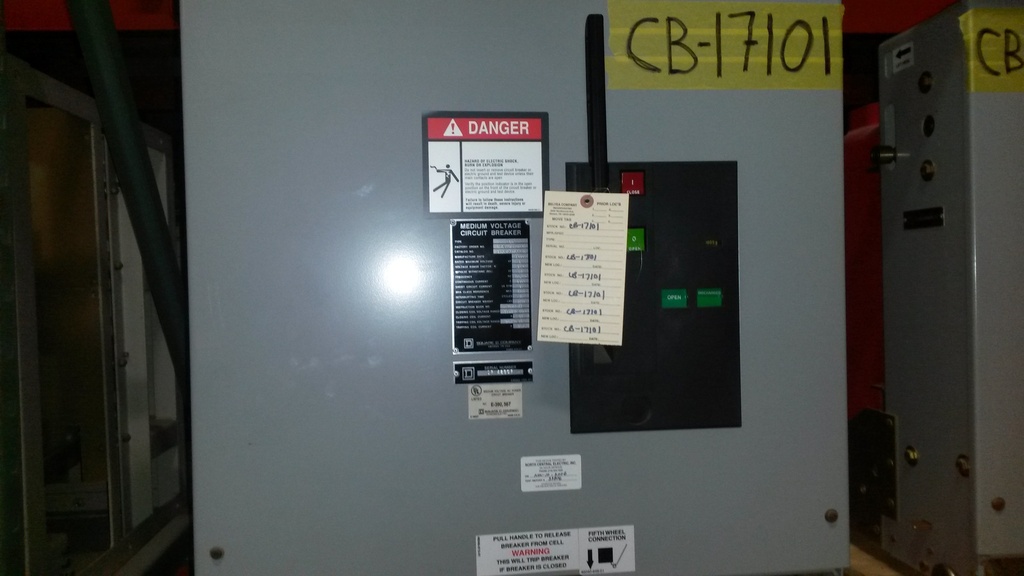 1200 Amp, SQUARE D, VR, 15 KV, 2002, 500 MVA, E/O, 125 VDC, VACUUM:1