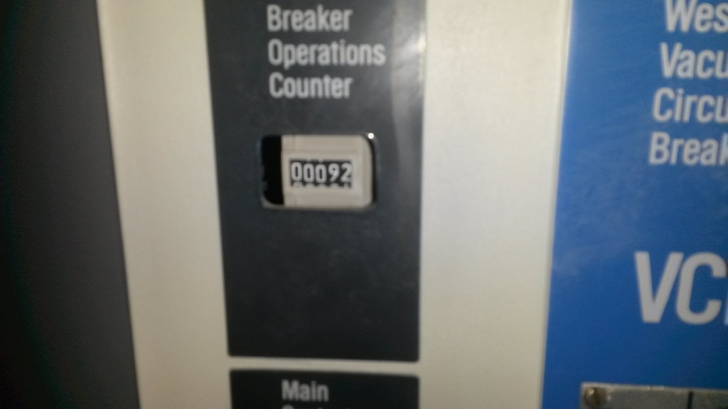 2000 Amp, WESTINGHOUSE, 50VCPW-350, 5000 V., 1998, E/O, D/O, 125 VDC CL/TR/MOTOR