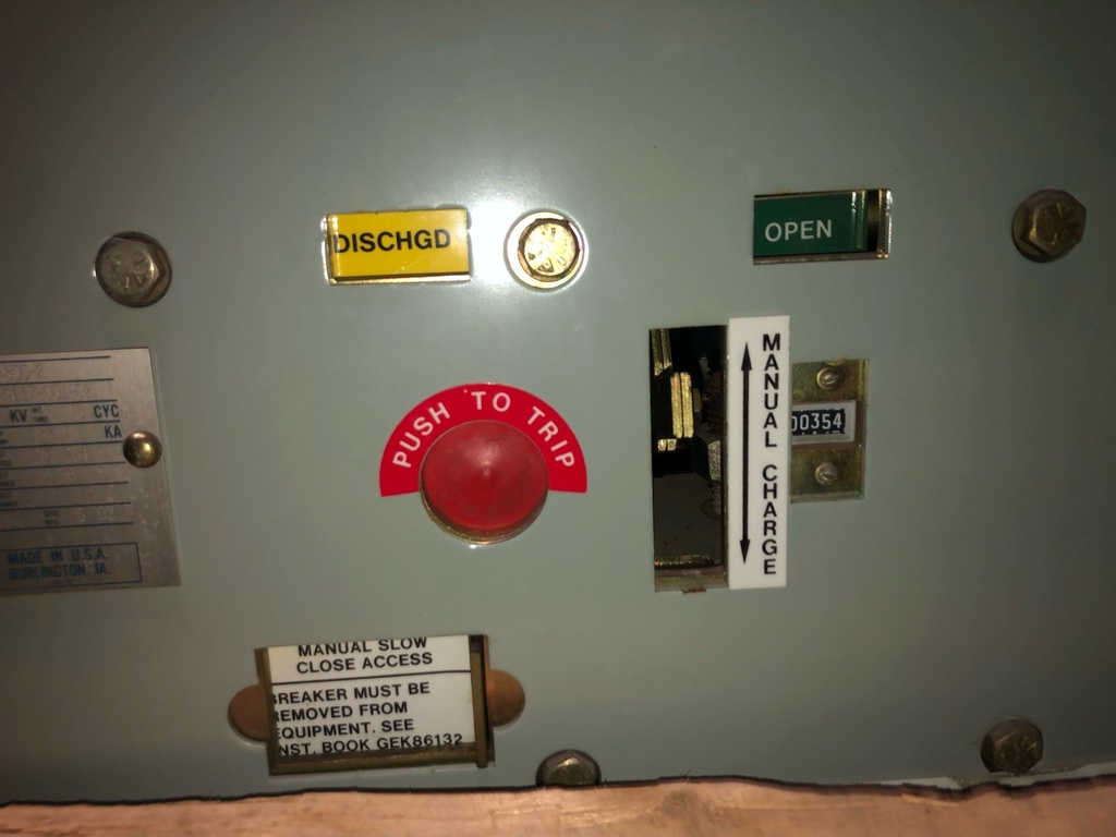 1200 Amp, GE, VB1, 15 KV, 1992,