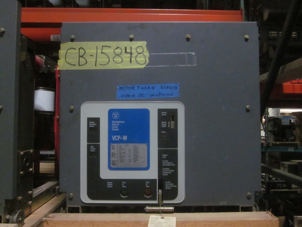 2000 Amp, WESTINGHOUSE, 150VCP-W-750, 15 KV,48 VDC CLOSE & TRIP