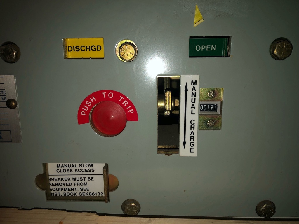 1200 Amp, GE, VB1, 15 KV, 1992,Power Circuit Breaker