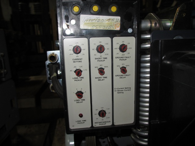 1600 Amp, GENERAL ELECTRIC, AKR-6D-50, 480 V., 120 VAC, MICRO-VERSA TRIP LSIG:1