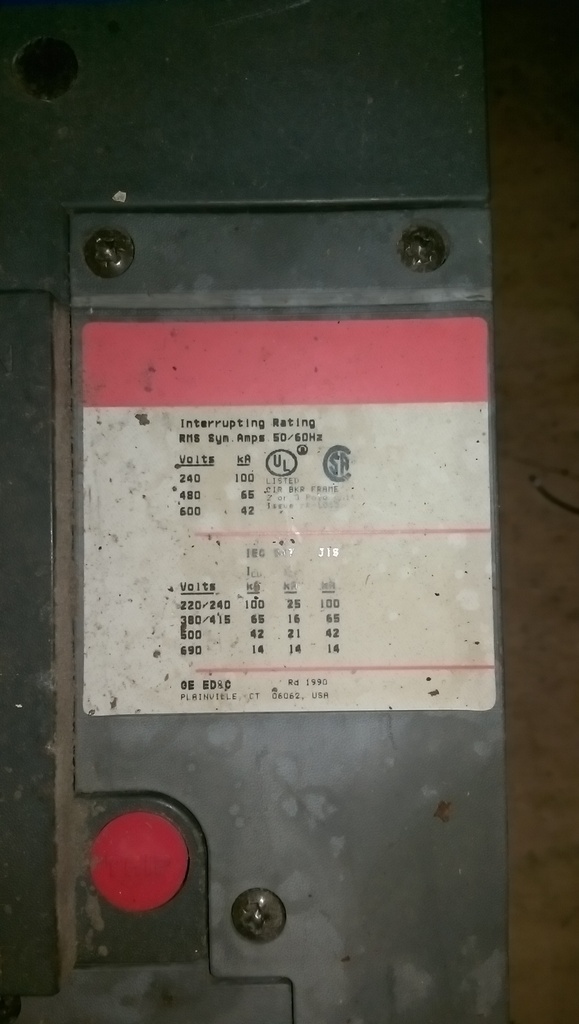 800 Amp, GENERAL ELECTRIC, SPECTRA RMS, 600 V., Cat. No. SKLA36AT0800: