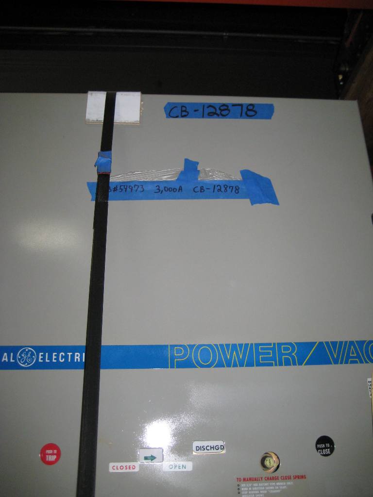 3000 Amp, GENERA ELECTRIC, VB-4.16-350-0, 4160 V., EO/DO, ML 17, 125 VDC