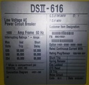 1600 Amp, SQUARE D, DS2-616, 635 V., M/O, D/O, DIGITRIP 510, L,S,I,G: -1