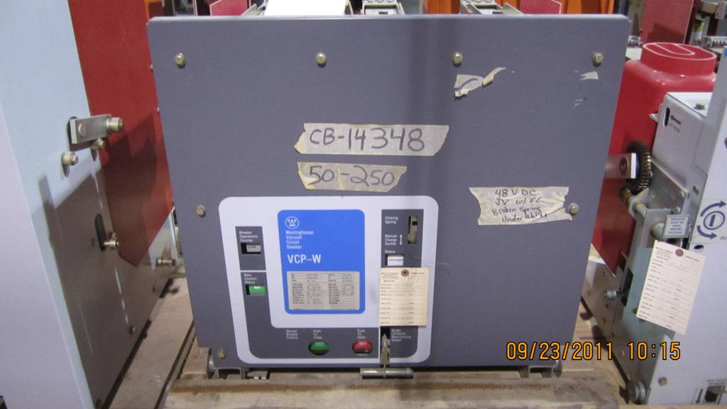 1200 Amp, WESTINGHOUSE, 50VCP-W-250, 4160 V., 125 VDC CL & TR: -1