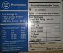 800 Amp, WESTINGHOUSE, DS-206, 600 V., M/O, D/O, AMPTECTOR IA, L,S,I: -1