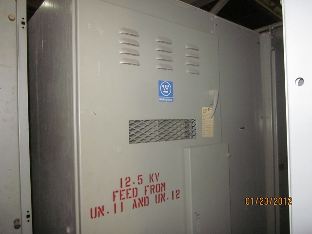 600 Amp, WESTINGHOUSE, No. WLI, 15000 V., INDOOR, FUSED DISCONNECT SWITCH: -01