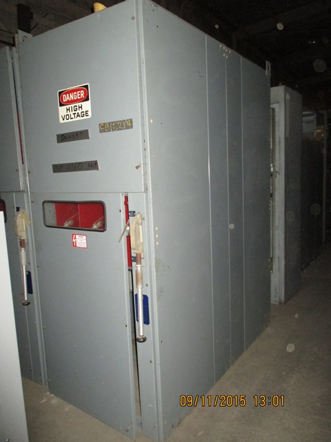 1200 Amp, SQUARE D, No. ALT/PREFERRED, 4160 V., INDOOR, FUSED, DISCONNECT SWITCH