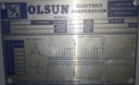 225 KVA, OLSUN, 208 V D, 480 V Y, 2001, UNUSED, INDOOR, DRY, UL LISTED: -1