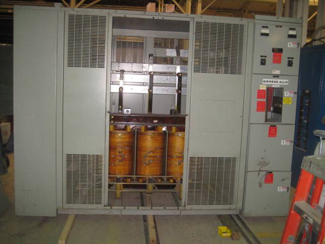 500 KVA, 2400 V D, 600Y/347 INDOOR, DRY, ALUMINUM, SIEMENS ALLIS