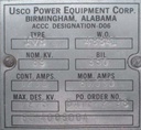 1200 Amp, USCO, AVR, 72000 V., GANG OPERATED, 3 POLE:3