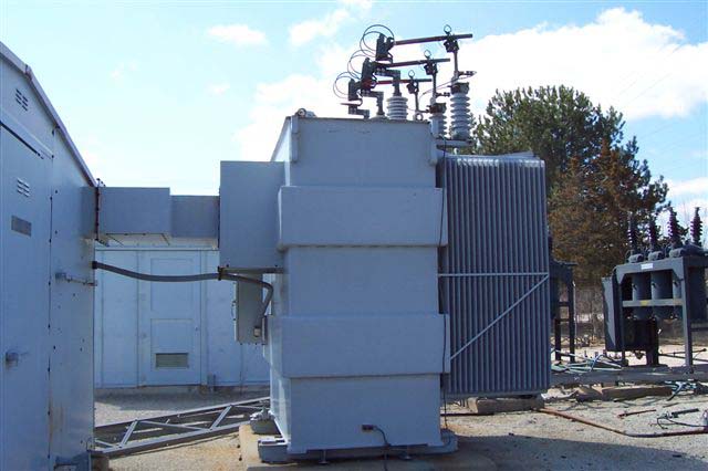 5000/7000 KVA, Pri 26400 D, Sec 4160Y/2400, ALLIS CHALMERS, LOAD TAP CHANGING