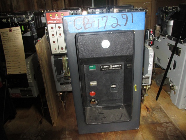 1600 Amp, GENERAL ELECTRIC, AKR-6D-50, 480 V., 120 VAC, MICRO-VERSA TRIP LSIG:1