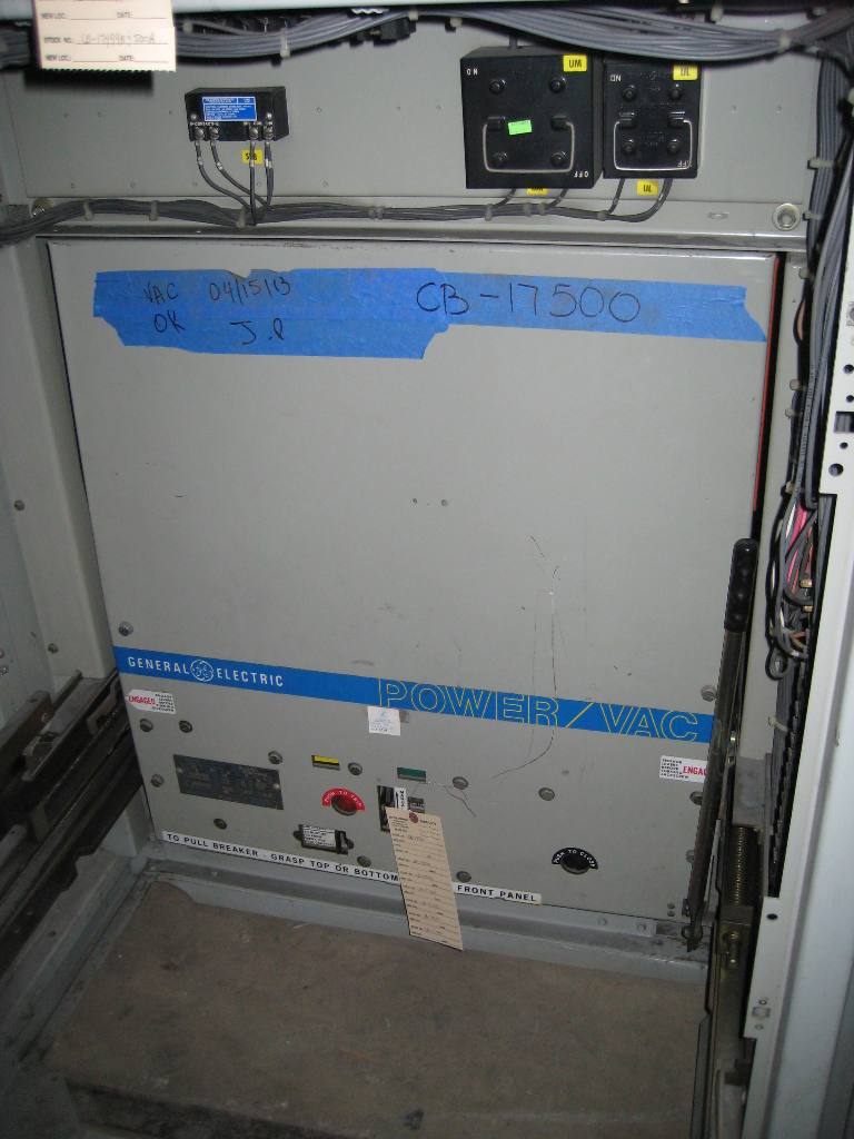 1200 Amp, GENERAL ELECTRIC, VB1-4.16-250-1, 5000 V., 125 VDC CLOSE & TRIP, ML-18