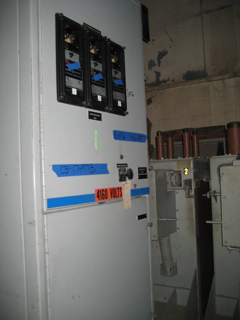 1200 Amp, GENERAL ELECTRIC, VB1-4.16-250-1, INDOOR SWITCHGEAR LINE-UP