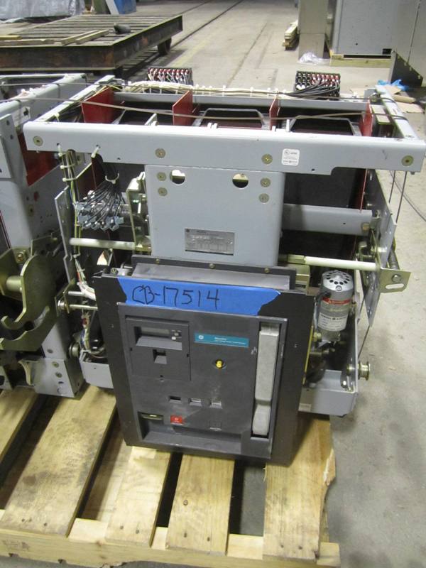 4000 Amp, GENERAL ELECTRIC, WPS-40, 480 V., E/O, D/O, 48 VDC, BELL ALARM, LSG