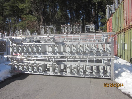 9000 KVAR GENERAL ELECTRIC CAPACITOR BANK, 30 X 300 KVAR, FUSED, 21600 VOLT