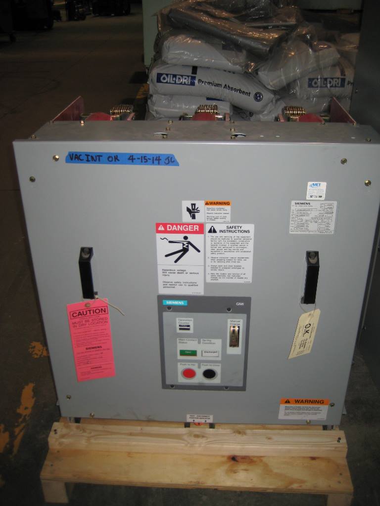 1200 Amp, SIEMENS, 15GMI-1000-1200-77,15 KV, 37 KA, 125 VDC MOT/CL/TR, MO/DO