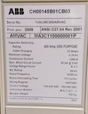 1200 Amp, ABB, AMVAC, 4160 V., 2009, ELECTRICALLY OPERATED, UNUSED:1