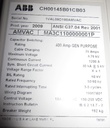 1200 Amp, ABB, AMVAC, 4160 V., 2009, ELECTRICALLY OPERATED, UNUSED:1