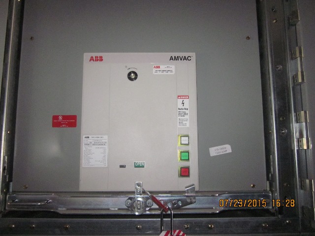 1200 Amp, ABB, AMVAC, 4160 V., 2009, ELECTRICALLY OPERATED, UNUSED:1