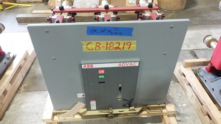 1200 Amp, ABB, ADVAC, 13.8 KV, 125 VDC CLOSE & TRIP, UNUSED:1