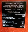 1200/2000 Amp, ABB, GROUND & TEST, 15 KV, 1999, 6 TERMINAL SIMPLE, UNUSED:1
