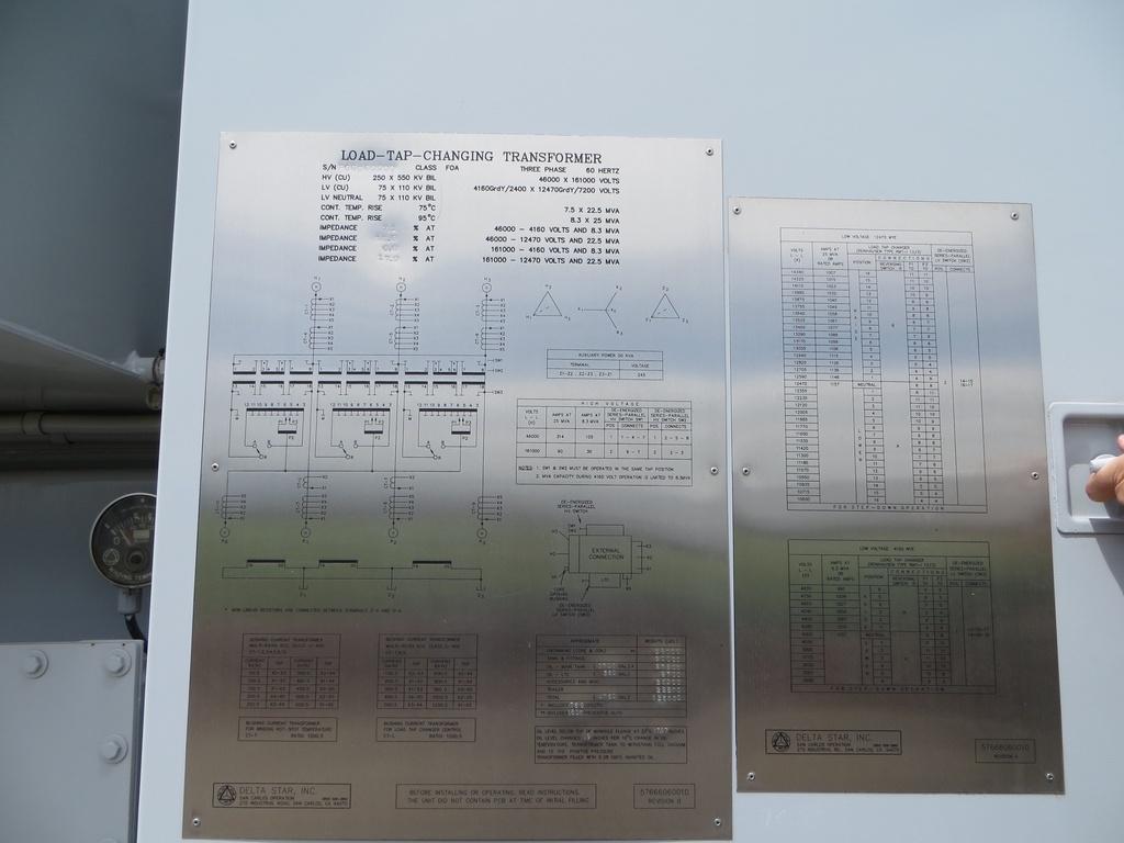 25 MVA, Pri 46KV D X 161 KV D, Sec 12470GRDY X 4160GRDY, 2010, LTC, MOBILE, NEW