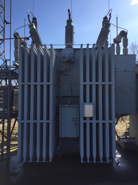 5000/7000 KVA, Pri 115000 D, Sec 4160Y/2400, GENERAL ELECTRIC, SUBSTATION