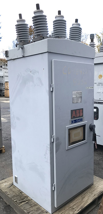 1200 Amp 13.8 kV ABB Substation Vacuum Circuit Breaker,  25 kA Short, 48 VDC Close and Trip