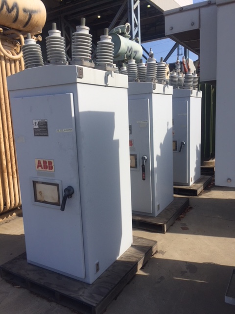 1200 Amp 13.8 kV ABB Substation Vacuum Circuit Breaker,  25 kA Short, 48 VDC Close and Trip