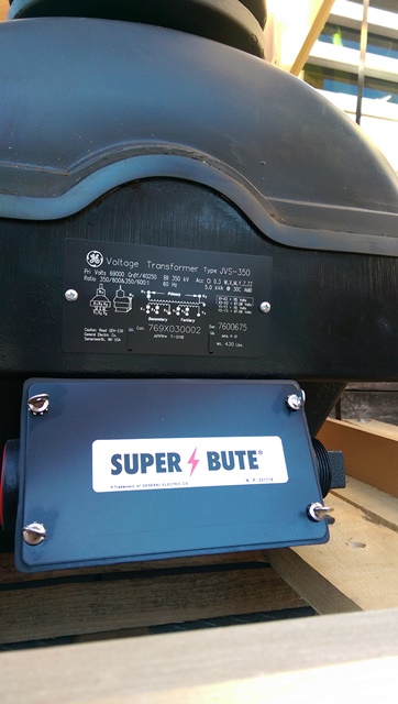 5 KVA, 69000GRDY/40250, Sec. 115V/67.08, 2013, GE, JVS-350, 769X030002:1