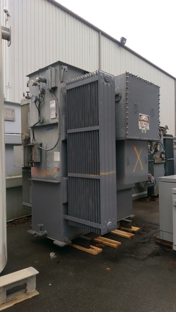 5000/5600 KVA, Pri 26400 D, Sec 4160Y/2400, SIEMENS-ALLIS, LV OIL SWITCH