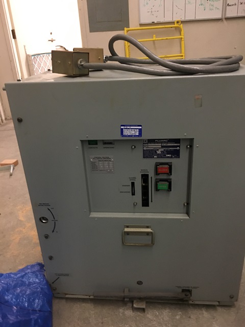 1200 Amp, SQUARE D, FLUARC, 15 KV, 750 MVA, DRAW-OUT, 5 CYCLE: