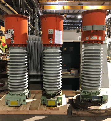 115 KV, SQUARE D CURRENT TRANSFORMER, TYPE IK 550-201P-004