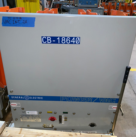 1200 Amp, GENERAL ELECTRIC, VB1 4.16-250-2, 4160 V., 1991, 48 VDC, ML-18:1