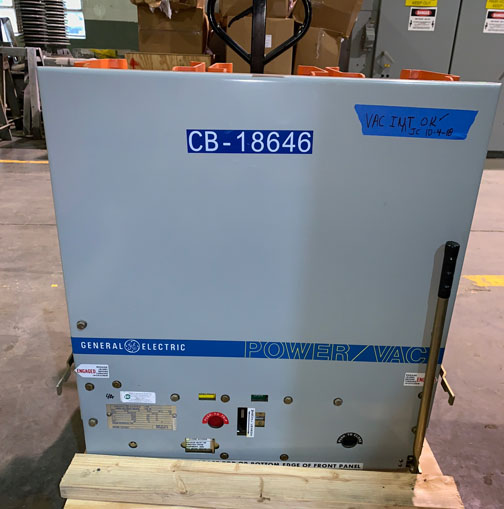 1200 Amp, GENERAL ELECTRIC, VB1 4.16-250-2, 4160 V., 1991, 48 VDC, ML-18:1