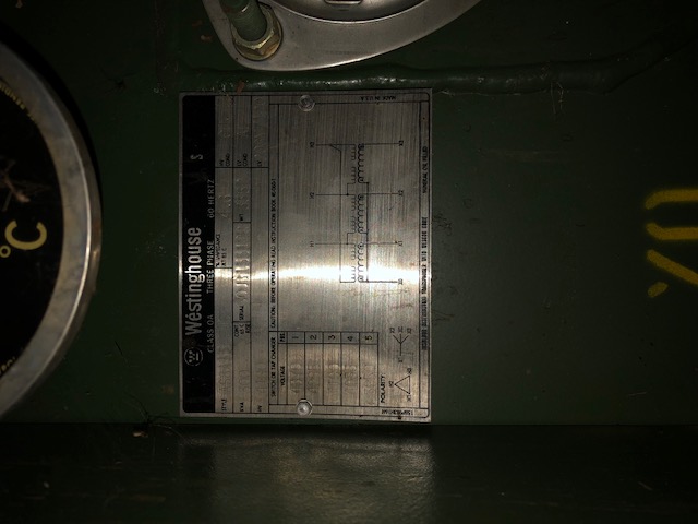 300 KVA, Pri 4160 D, Sec 208Y/120, WESTINGHOUSE, DEAD FRONT/RADIAL FEED:1