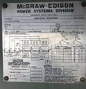 1000 KVA, Pri. 12470Y/7200, Sec. 208Y/120, MCGRAW-EDISON, LIVE, RADIAL