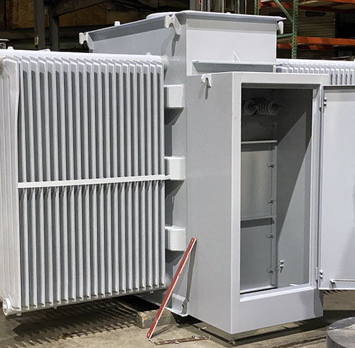 2500 KVA, Pri 12470 D, Sec 480Y/277, 2001, ALSTOM, SIDE X SIDE BUSHINGS:1